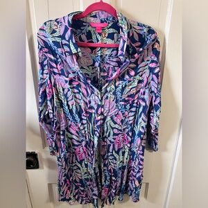 Lilly Pulitzer Natalie swim coverup XL